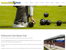 Tablet Screenshot of folkestoneparks.com